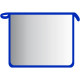 Папка школьная для тетрадей А4 на молнии (ЛИСТ-АРТ) прозрачная синий кант арт.211140