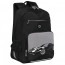 Рюкзак для мальчика школьный (Grizzly) арт.RB-355-1/2 черный-серый 25х40х13 см - 