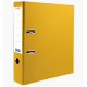Папка-регистратор 80мм (+/-5) ПВХ с 2 сторонней обтяжкой, металлический уголок, желтая, разобранная