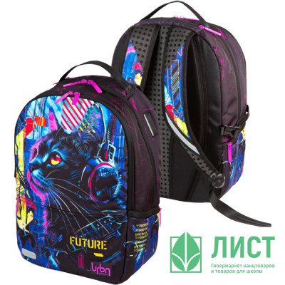 Рюкзак для девочек (deVENTE) Label. Cyber Cat 39x30x17 см арт.7032585 Рюкзак для девочек (deVENTE) Label. Cyber Cat 39x30x17 см арт.7032585