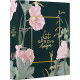 Папка-регистратор 70мм (+/-5) ламинированный картон Flowers зеленый deVENTE арт.3090111 (Ст.14)