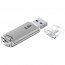 Флеш диск 4GB USB 2.0 Smartbuy V-Cut series SB4GBVC-S, серебристый - 
