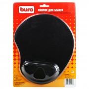 Коврик для мыши BURO BU-Gel гелевый черный