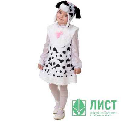 Костюм Д (ЖИВОТНОЕ) Далматиночка Джеси (сарафан,маска) р.26/104-28/110 плюш арт.5318 Костюм Д (ЖИВОТНОЕ) Далматиночка Джеси (сарафан,маска) р.26/104-28/110 плюш арт.5318