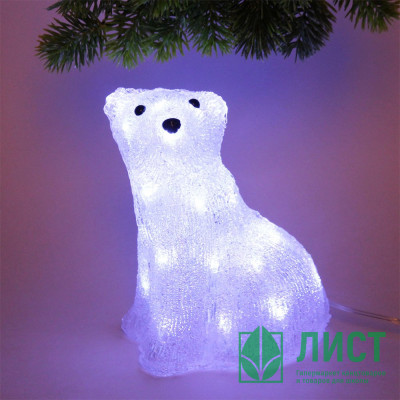 Фигура эл. д/помещений &quot;Медвежонок&quot; 17*12*21см 20LED цв.белый арт.725-0531 Фигура эл. д/помещений "Медвежонок" 17*12*21см 20LED цв.белый арт.725-0531