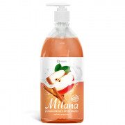 Туалетное мыло-крем 1л жидкое дозатор Milana яблоко и корица Grass арт.125419