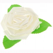 Бант-роза упаковочный 60мм белый арт.831557