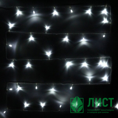 Гирлянда электрическая для дома точечная 24м 280LED цвет белый (светлый провод) 8режимов (можно соединять) арт.128-003 Гирлянда электрическая для дома точечная 24м 280LED цвет белый (светлый провод) 8режимов (можно соединять) арт.128-003