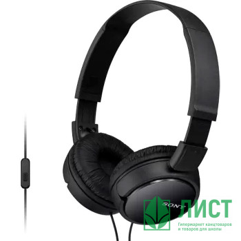 Наушники SONY MDR-ZX110AP,накладные цв.черный Наушники SONY MDR-ZX110AP,накладные цв.черный