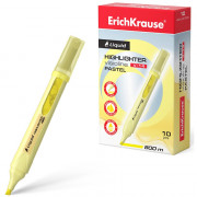 Текстовыделитель  ErichKrause Visioline V-14 Пастель (Pastel) 0,6-4мм скош. желтый арт.56023 (Ст.10)
