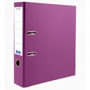Папка-регистратор 80мм (+/-5) ПВХ с 2 сторонней обтяжкой, металлический уголок, фиолетовая