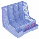Органайзер настольный пластиковый многофункциональный (deVENTE) Universal 32,5x30,4x26,3см цвет голубой арт.4102210