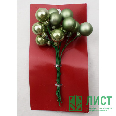 Украшение декоративное "Шарики" 12шт/пучок  15см арт.753346 Украшение декоративное "Шарики" 12шт/пучок  15см арт.753346