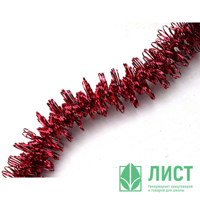 Мишура 3,5*200см "Кольца-1" красный арт.М2107 Мишура 3,5*200см "Кольца-1" красный арт.М2107