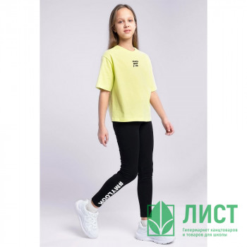 Лосины для девочки артикул CLE 833495г_п размерный ряд 34/134-42/158 цвет черный Лосины для девочки артикул CLE 833495г_п размерный ряд 34/134-42/158 цвет черный
