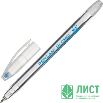 Ручка шариковая Pensan Global не прозрачный корпус, синяя 0,5мм арт.2221-1BLUE (Ст.12) Ручка шариковая Pensan Global не прозрачный корпус, синяя 0,5мм арт.2221-1BLUE (Ст.12)