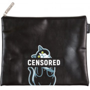 Папка школьная для тетрадей А5 на молнии кожзам (deVENTE) Censored арт.8053533