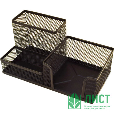 Подставка д/канц. принад. металлическая deVENTE черная, 3 секции арт.4104720 (Ст.1) Подставка д/канц. принад. металлическая deVENTE черная, 3 секции арт.4104720 (Ст.1)