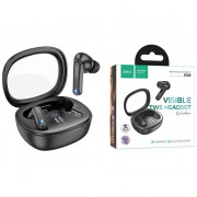 Наушники вакуумные беспров. HOCO EQ6 Shadow true wireless BT headset цв.черный