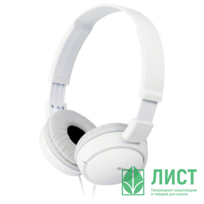 Наушники SONY MDR-ZX110AP,накладные цв.белый Наушники SONY MDR-ZX110AP,накладные цв.белый
