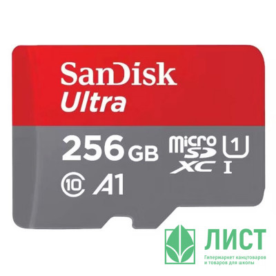 Карта памяти 256Gb SanDisk microSDХC Class 10 Ultra UHS-I A1 100MB/s Карта памяти 256Gb SanDisk microSDХC Class 10 Ultra UHS-I A1 100MB/s