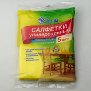 Салфетка универсальная вискоза 30*38см Русалочка 5 штук в упаковке