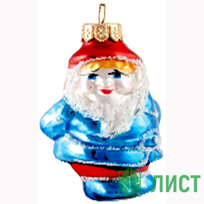 Украшение декоративное стекло 07см "Умный гном" без упаковки арт.Ф387