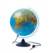 Глобус интерактивный физико-политический диаметр 320мм с подсветкой арт INT13200288