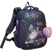 Ранец для девочек школьный (Stavia) My cat мультиколор/розовый 30х38х16см арт. 82171Б