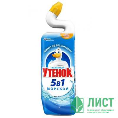 Чистящее средство  для сантехники ТУАЛЕТНЫЙ УТЕНОК 900мл Морской Чистящее средство  для сантехники ТУАЛЕТНЫЙ УТЕНОК 900мл Морской