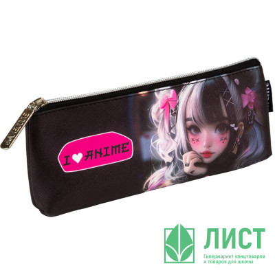 Пенал-косметичка 1 отделение кожзам (deVente) I Love Anime 210x80x35мм арт.7026513 Пенал-косметичка 1 отделение кожзам (deVente) I Love Anime 210x80x35мм арт.7026513