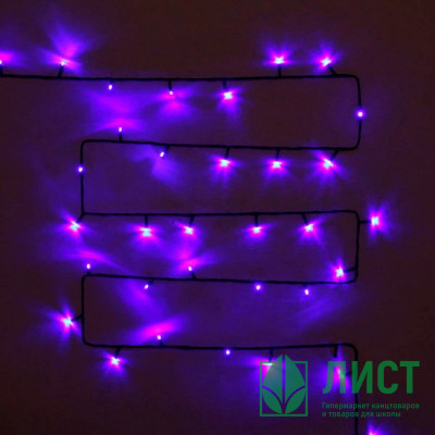 Гирлянда электрическая уличная точечная 11м 120LED &quot;Мерцание&quot; цвет синий (темный провод) артемный 183-742 Гирлянда электрическая уличная точечная 11м 120LED "Мерцание" цвет синий (темный провод) артемный 183-742