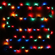 Гирлянда эл.д/дома точечная 05м 100 ламп накал. (зел.провод) "MINI" цв.мульти 8реж арт.183-493