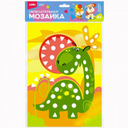 Игра Мозаика мягкая Большой набор Веселый динозавр (LORI) арт Км-014