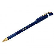 Ручка шариковая не прозрачный корпус (BERLINGO) xGold синяя, 0,7мм, игла арт.07500