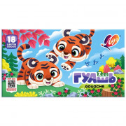 Гуашь 18 цветов ЛУЧ ZOO 15мл блок-тара арт 29С 1708-08
