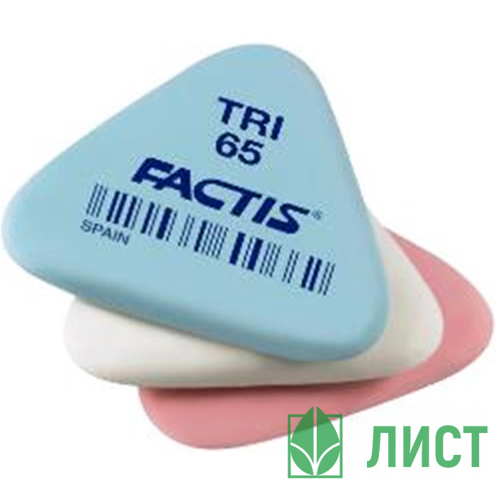 Ластик (FACTIS) 35*33*06мм ТРЕУГОЛЬНЫЙ, каучук арт.TRI-65/PNFTRI65