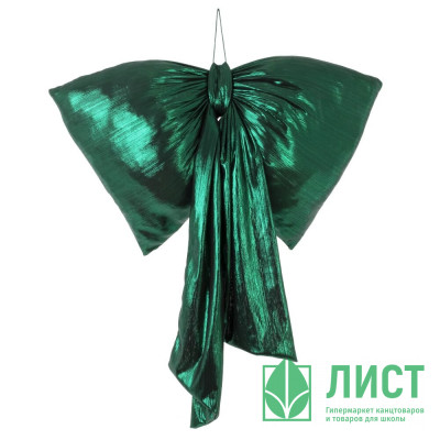 Украшение декоративное &quot;Бант объёмный&quot; 39*25см &quot;Парча&quot; цв.изумруд арт.823820 Украшение декоративное "Бант объёмный" 39*25см "Парча" цв.изумруд арт.823820