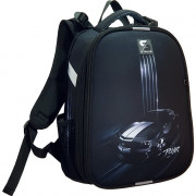 Ранец для мальчиков школьный (Stavia) Машина монохром черный 30х38х16см арт.82164Б