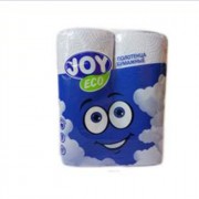 Полотенце бумажное 2-сл 2 рулона в упаковке  12,5м  с перфорацией Joy Eco вторичное