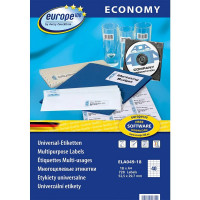 Этикетки самоклеящиеся Europe ELA049-18, 52, 52,5x29, 7мм, 40шт на листеА4 18л/уп