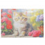 Алмазная мозаика 20х30см (MultiArt) Котик в цветах в рулоне арт.AMR20X30-117420 - 
