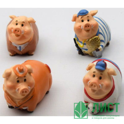 Статуэтка символ года Свинка 4,5см ассортимент арт.719906 Статуэтка символ года Свинка 4,5см ассортимент арт.719906