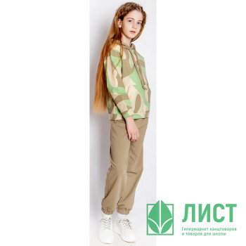 Костюм спортивный для девочки арт.8450300102 размер 34/128-40/152 трикотажный цвет хаки Костюм спортивный для девочки арт.8450300102 размер 34/128-40/152 трикотажный цвет хаки