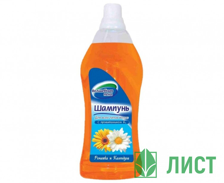 Шампунь для волос Хелп 1000 миллилитров  Волшебная пена Ромашка и Календула (ст.12)