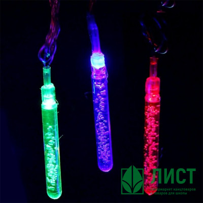Гирлянда электрическая для дома фигурная 05м 20LED &quot;Льдинка&quot; цвет мульти (светлый провод) (можно соединять) арт.183-0065 Гирлянда электрическая для дома фигурная 05м 20LED "Льдинка" цвет мульти (светлый провод) (можно соединять) арт.183-0065