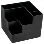Подставка для канцелярских принадлежностей deVENTE 6 секций, черный 12,2x12,2x10см арт.4104919