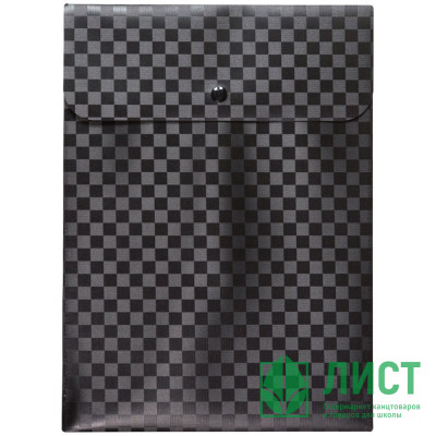 Папка-конверт на кнопке А4(230*320) 400мкм deVENTE Total Black, внеш. карман арт.3071347 (Ст.60) Папка-конверт на кнопке А4(230*320) 400мкм deVENTE Total Black, внеш. карман арт.3071347 (Ст.60)