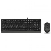 Клавиатура+мышь провод. набор A4Tech Fstyler F1010 цв.черный/серый