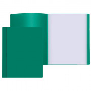 Папка 40 файлов 0,50мм пластиковая  Attomex зеленая арт.3103401 (Ст.84)